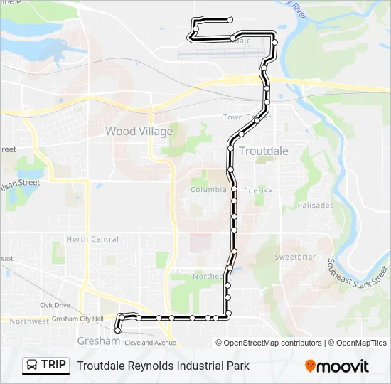 TRIP Bus Line Map