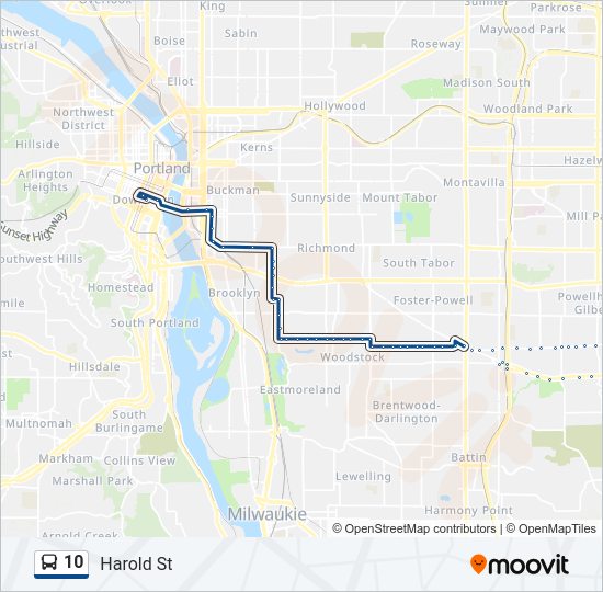 10 bus Line Map