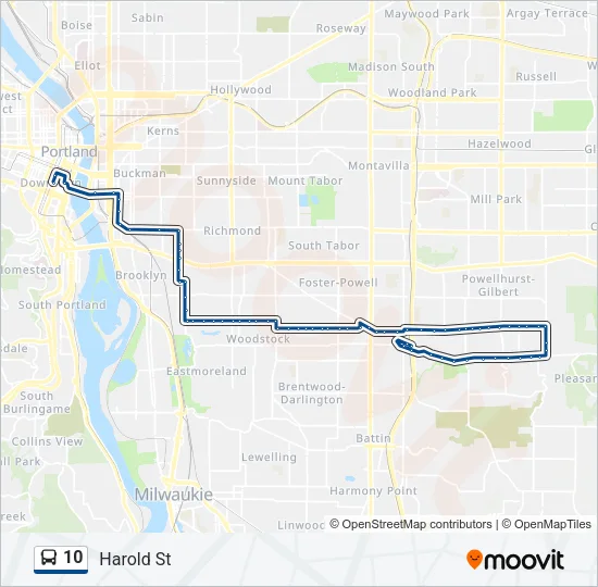10 Bus Line Map