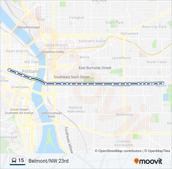 15 bus Line Map