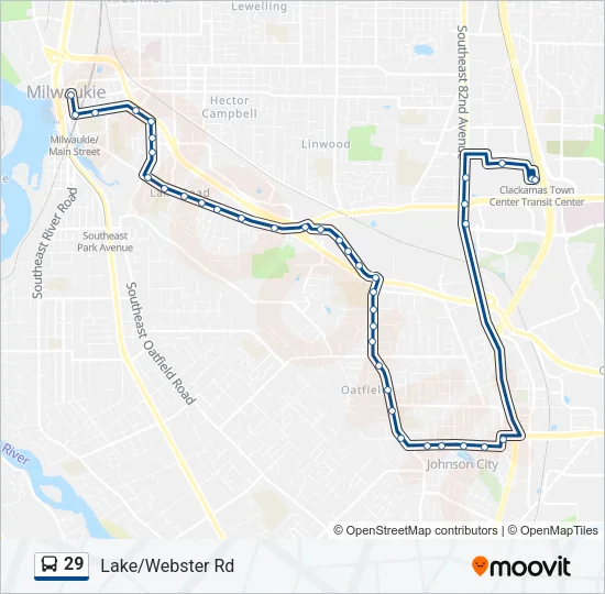 29 Bus Line Map