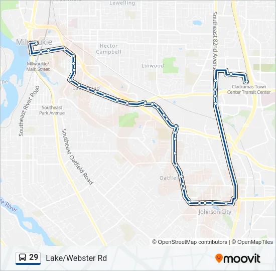 29 Bus Line Map