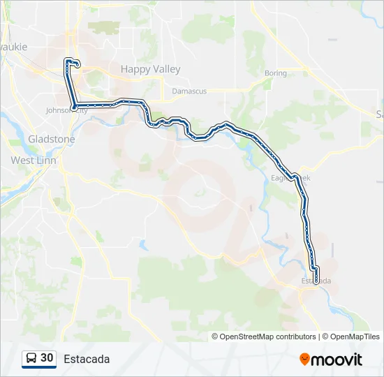 30 Bus Line Map