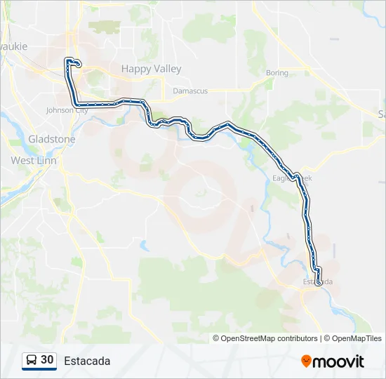 30 Bus Line Map