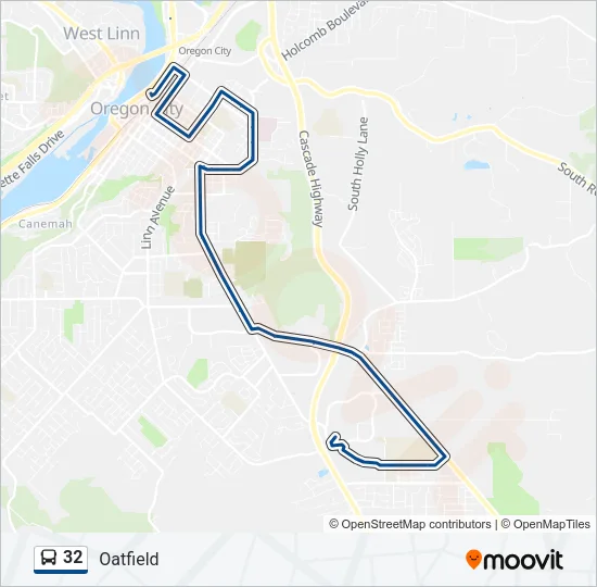 32 Bus Line Map