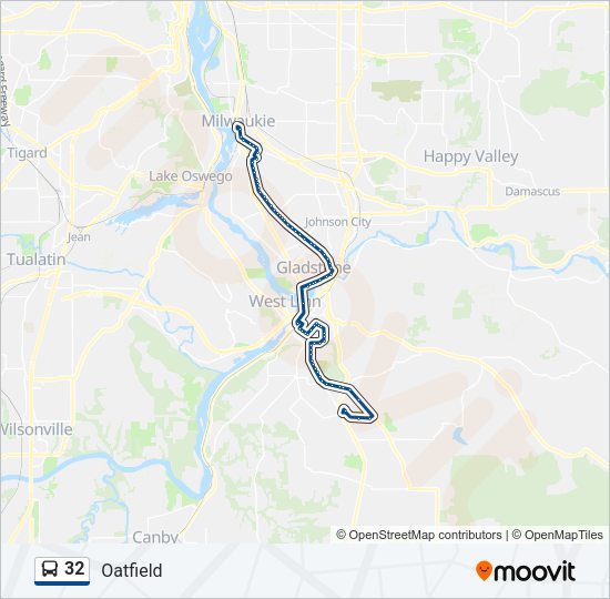 32 Bus Line Map