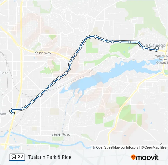 37 Bus Line Map