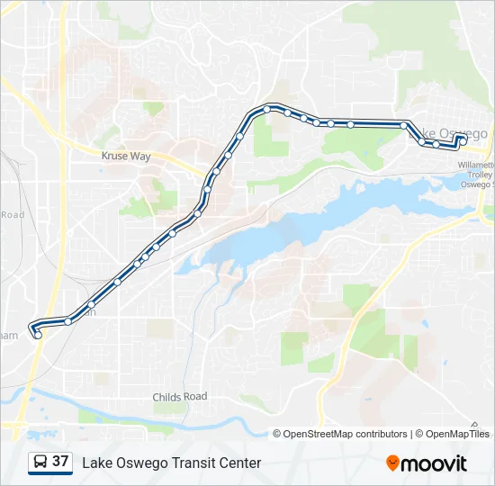 37 Bus Line Map