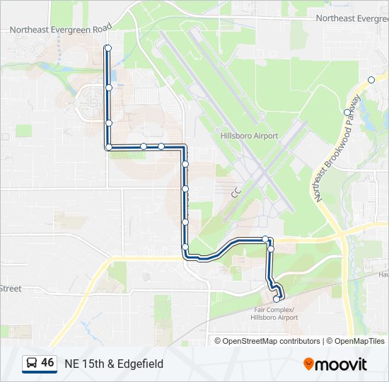 46 Bus Line Map