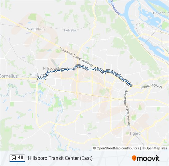 48 bus Line Map