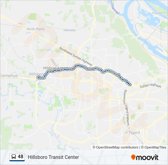 48 Bus Line Map