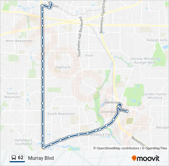 62 Bus Line Map