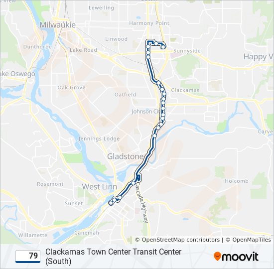 79 bus Line Map