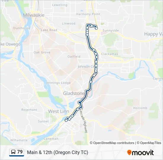 79 Bus Line Map