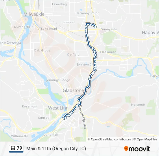 79 Bus Line Map