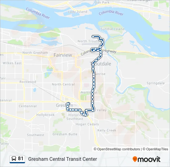 81 Bus Line Map