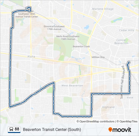 88 Bus Line Map