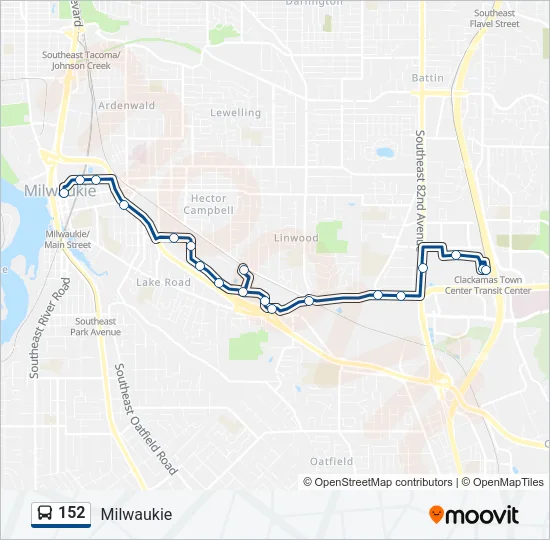 152 Bus Line Map