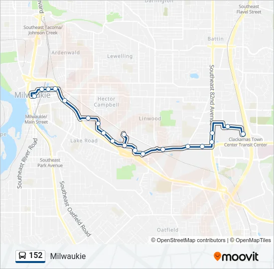 152 Bus Line Map