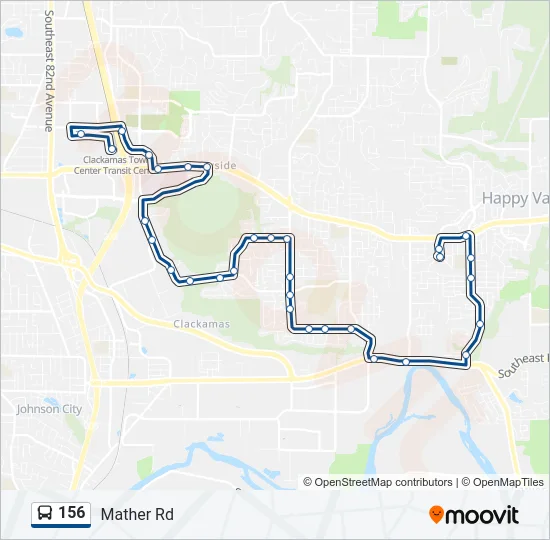 156 Bus Line Map