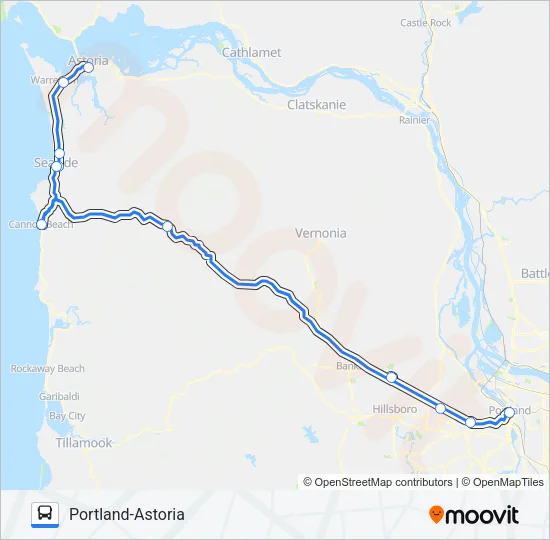 NORTHWEST Bus Line Map