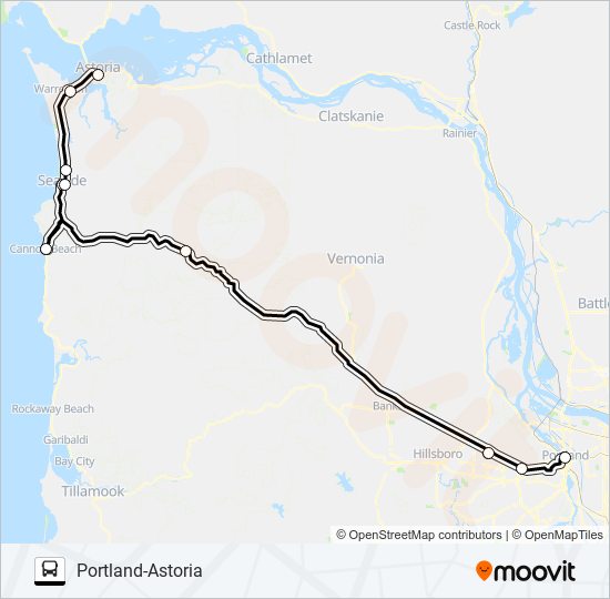 NORTHWEST bus Line Map