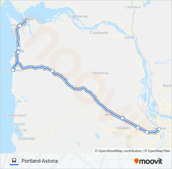 NORTHWEST Bus Line Map