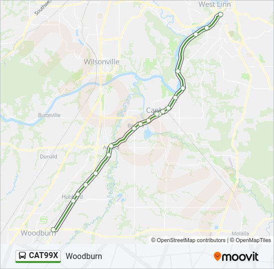 CAT99X Bus Line Map