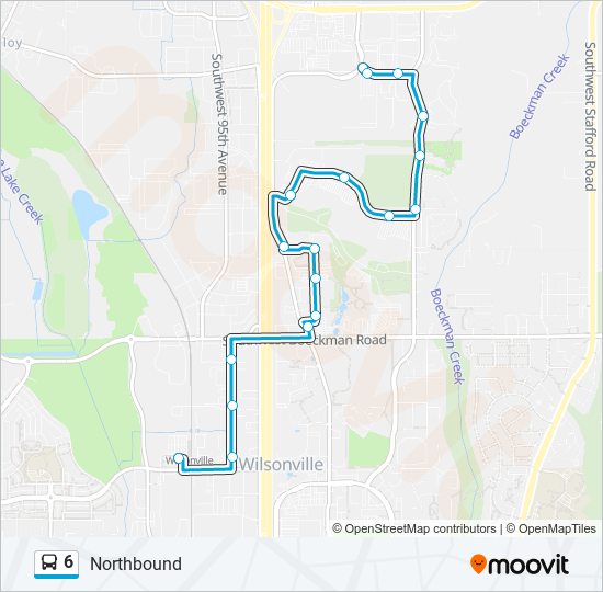 Mapa de 6 de autobús