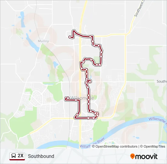 2X Bus Line Map