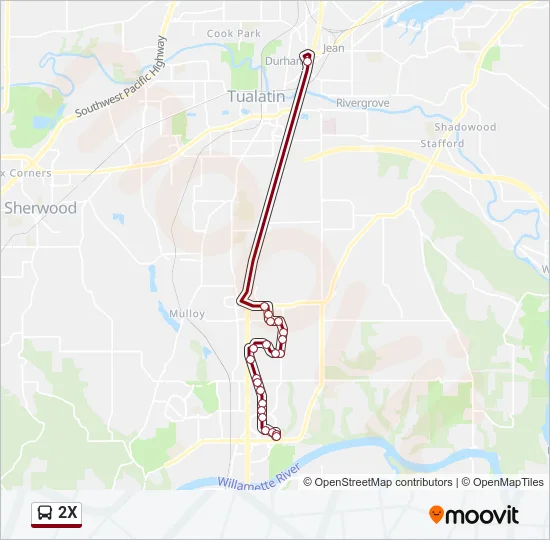 2X Bus Line Map