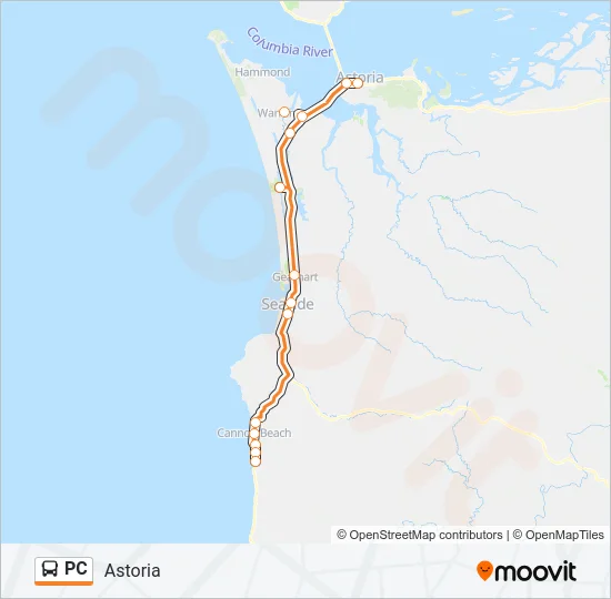 PC Bus Line Map