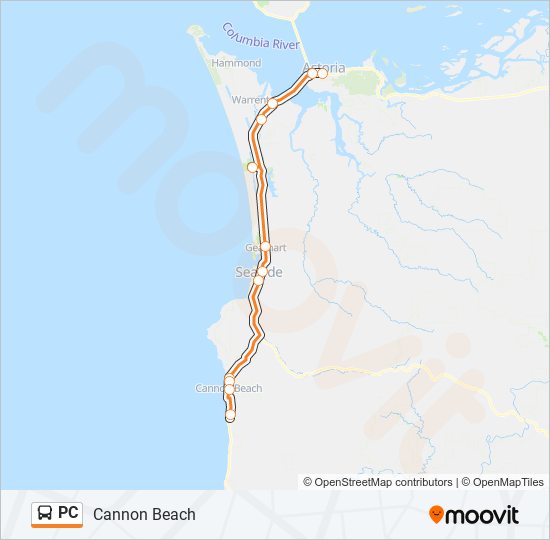 PC bus Line Map