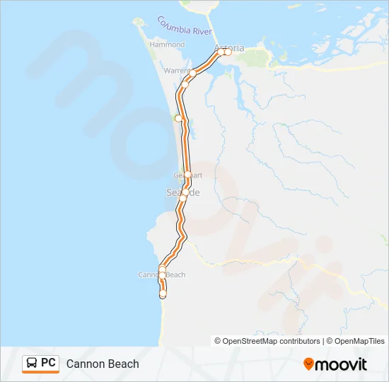 PC Bus Line Map