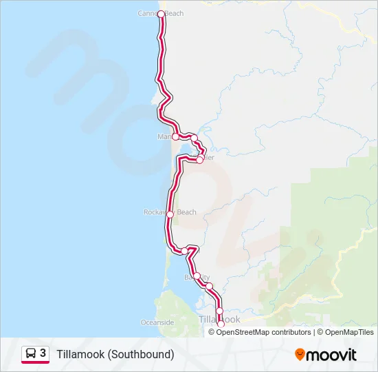 3 Bus Line Map