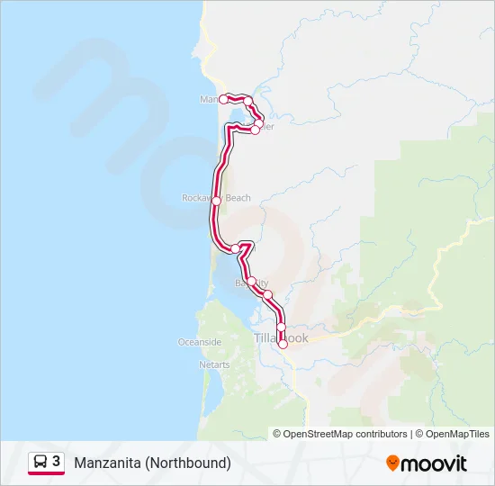 3 Bus Line Map