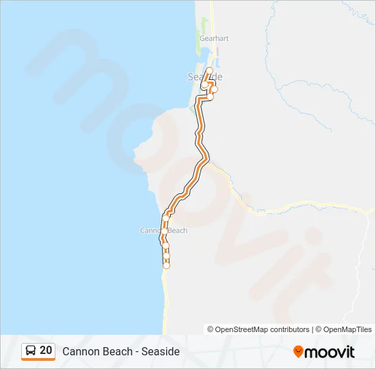 20 Bus Line Map