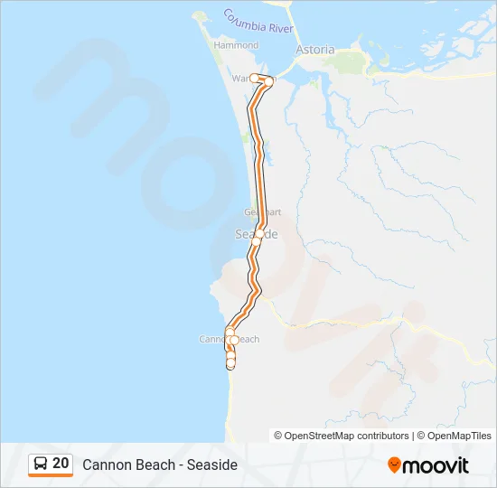 20 Bus Line Map