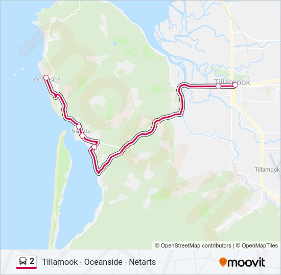 2 Bus Line Map