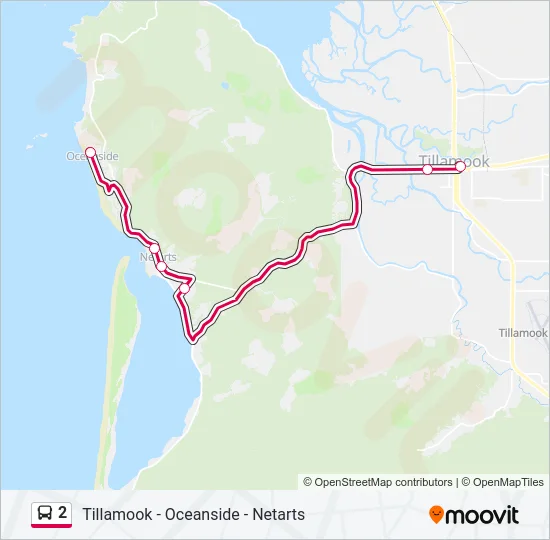 2 Bus Line Map