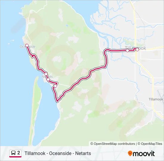 2 Bus Line Map
