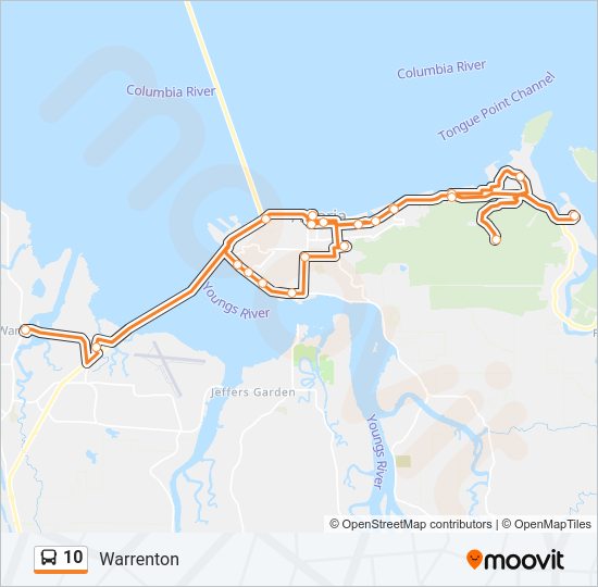 10 Bus Line Map