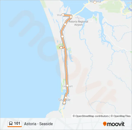 101 Bus Line Map