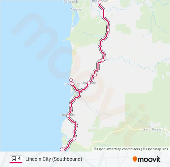 4 Bus Line Map