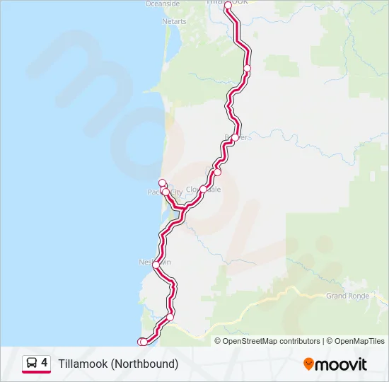 4 Bus Line Map