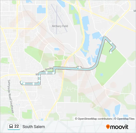 22 Bus Line Map