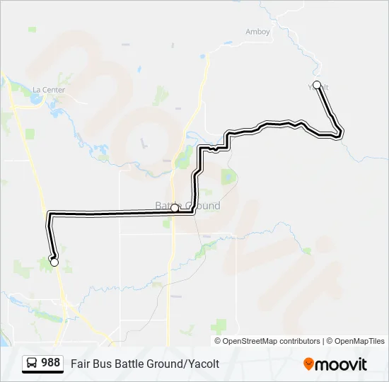 988 Bus Line Map