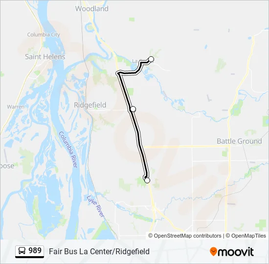 989 Bus Line Map