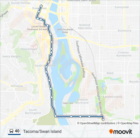 40 Bus Line Map