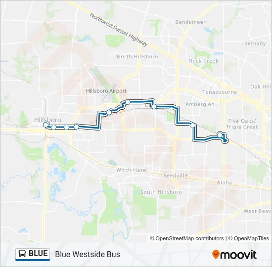 BLUE Bus Line Map